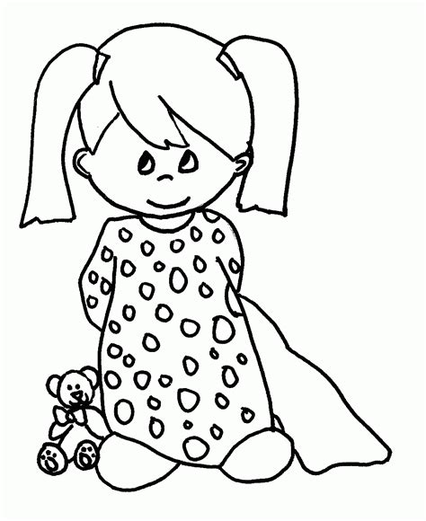 Baby Girl Coloring Pages To Print Coloring Home