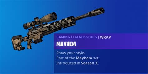 The Mayhem Wrap And The Rest Of The Mayhem Set Have Officially Been Added To The Gaming Legend