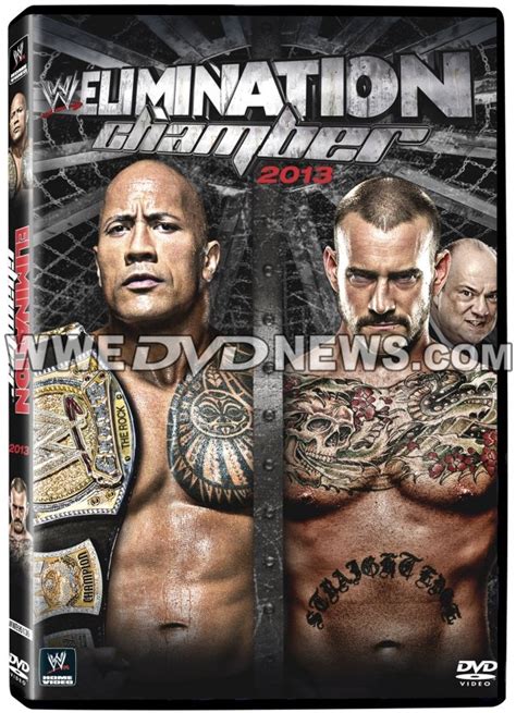 WWE Elimination Chamber 2013 DVD Cover Featuring The Rock & CM Punk ...