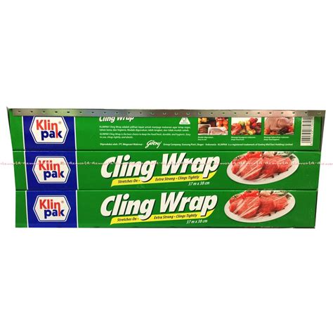 Jual Klinpak Cling Wrap Makanan M X Cm Box Plastik Pembungkus