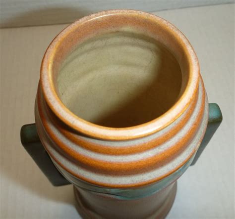 Roseville Futura Tan 1928 Vintage Art Deco Pottery Ceramic Beer Mug