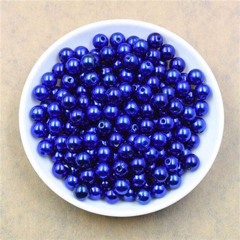 Cheap Pcs Bag With Hole Abs Imitation Pearl Bead Mm