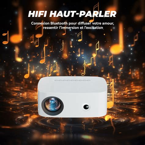 HYTOBP Mini Vidéoprojecteur L3 Bluetooth 5G WiFi 13000 LUMENS 1080P HD