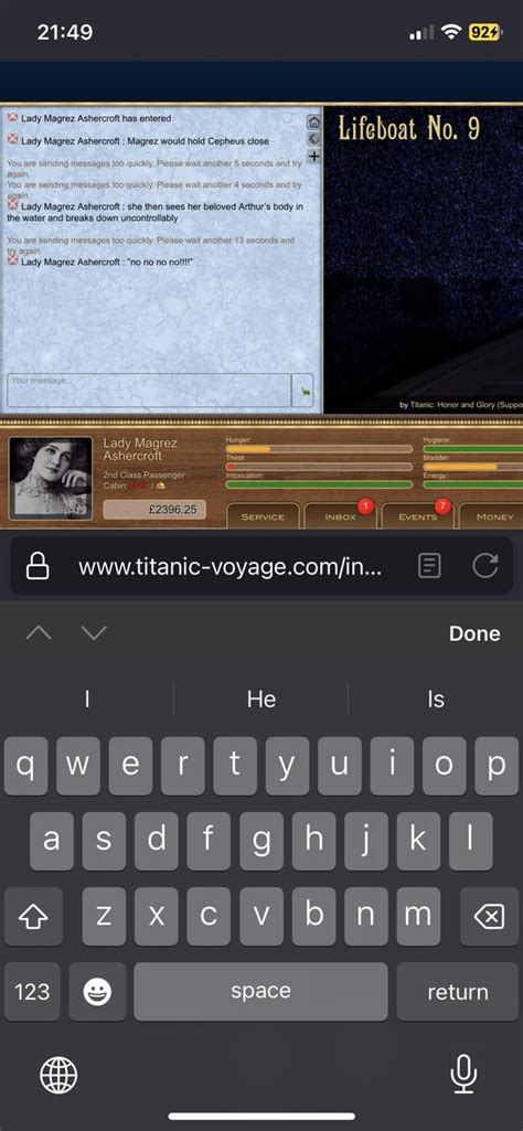 Titanic Voyage RPG 2023. 1/5 of my characters survived. : r/titanic