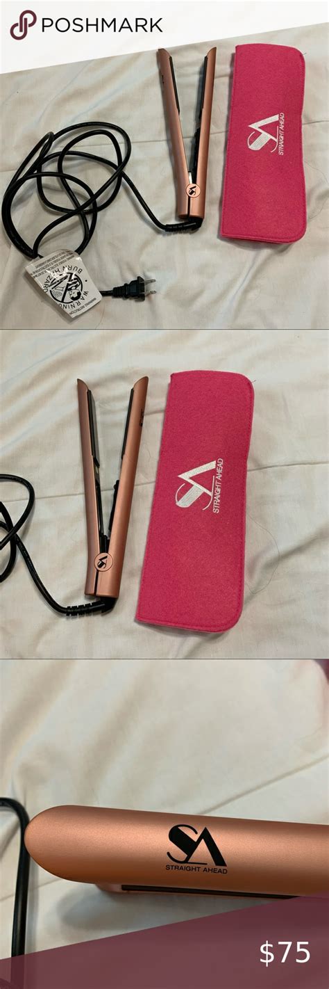 Straight Ahead 1” Barrel Bionic Pro Ceramic Flat Iron Rose Gold Iron Rose Ceramic Flat Iron