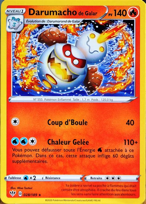 Carte Darumacho De Galar Eb Ep E Et Bouclier T N Bres