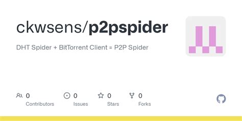 GitHub - ckwsens/p2pspider: DHT Spider + BitTorrent Client = P2P Spider
