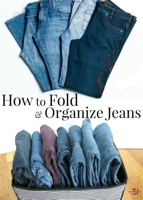 How to Fold Jeans and Pants - Organized 31