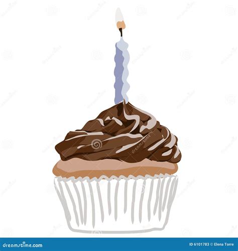 Birthday Cupcake Vector