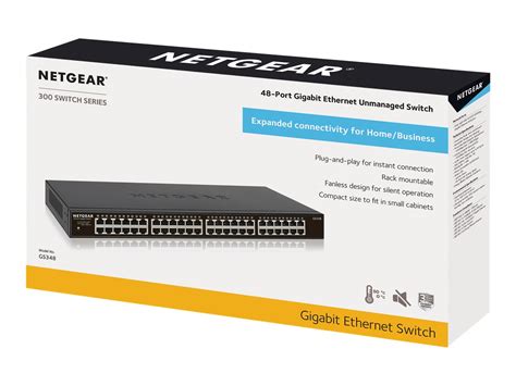 NETGEAR 48-Port Gigabit Ethernet Unmanaged Switch - GS348-100NAS