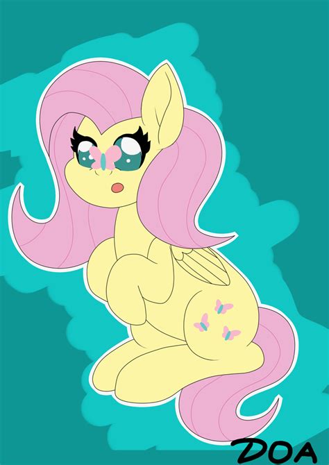 Safe Artist Doaart Fluttershy Butterfly Pegasus Pony