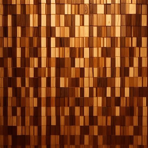 Premium Photo A Wood Paneled Wall With A Mosaic Of Different Wood