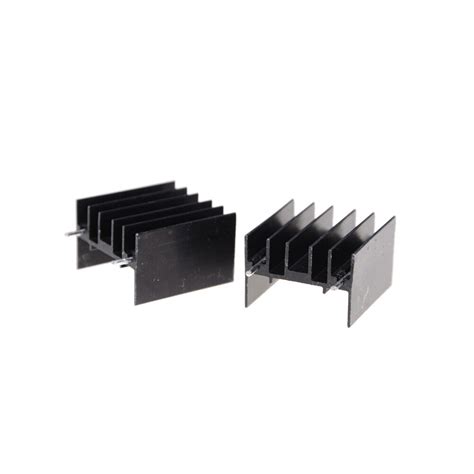 10pcs 252316mm To220 Transistor Aluminum Radiator Heat Sink With 2pinandme Ebay