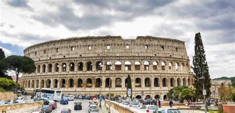 Gran Roman Colosseum Coliseum Colosseo En Roma Imagen Editorial