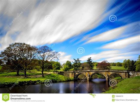 Bridge over Derwent river. stock photo. Image of grounds - 100636570