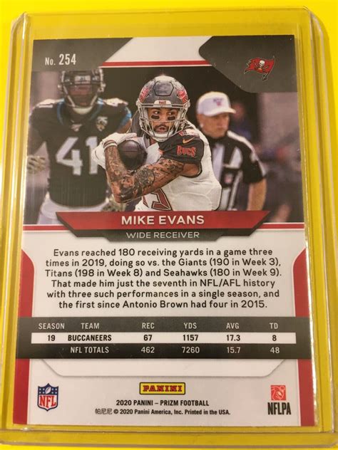 Panini Prizm Mike Evans For Sale Online Ebay