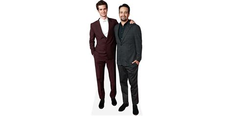 Andrew Garfield And Lin Manuel Miranda Duo Mini Celebrity Cutout