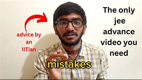 Advice By An IITian Dont Do These Mistakes In JEE ADVANCED 2024