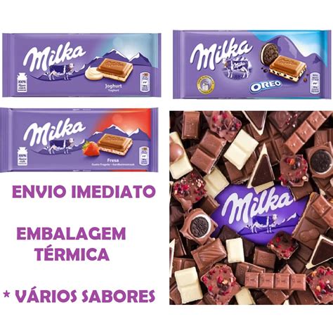 Barra De Chocolate Milka Importado 100g E 90g Diversos Sabores