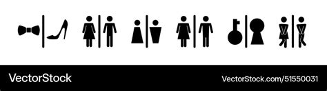 Restroom Or Bathroom For Man And Woman To Peeing Vector Image