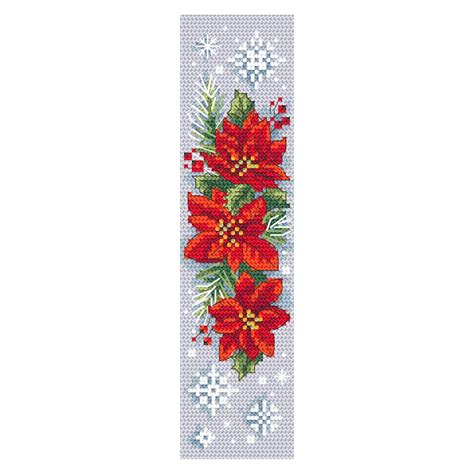 Cross Stitch Kit Christmas Bookmark Coricamo