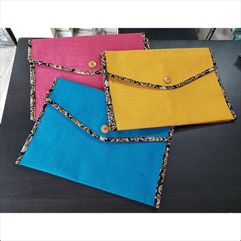 Printed Jute Folder With Kalamkari Piping At Best Price In Kolkata