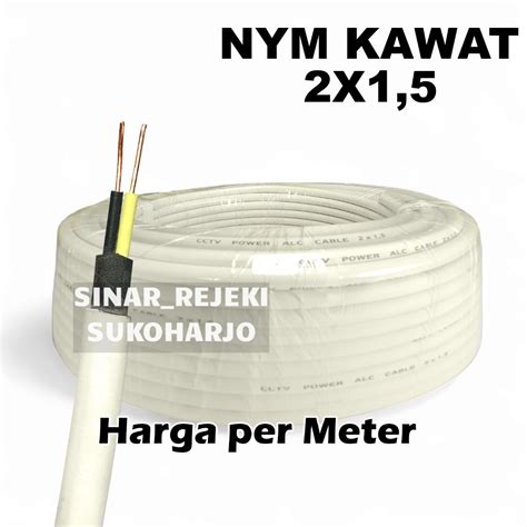 Jual KABEL NYM 2X1 5 Kabel Listrik Isi Kawat 2X1 5 2 X 1 5 1 5 Shopee