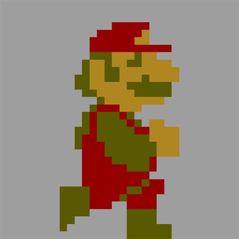 8 Bit Mario Running Sprite