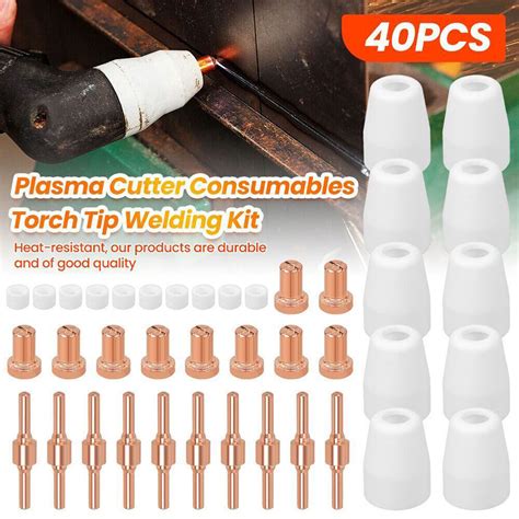 Pcs Air Plasma Cutter Consumables Extend Tips For Pt Lg Torch