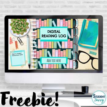 Digital Reading Log Free Interactive Notebook Template Google Slides