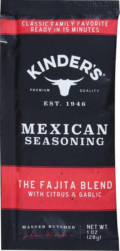 Kinders Fajita Seasoning The Fajita Blend With Citrus And Garlic