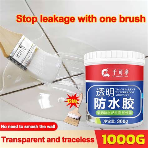 Stops Leakage Immediately After Application Transparent Waterproof