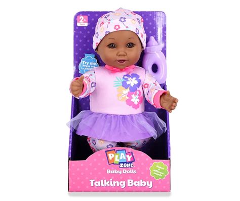 Play Zone Talking Baby Doll in Purple Dress | Big Lots