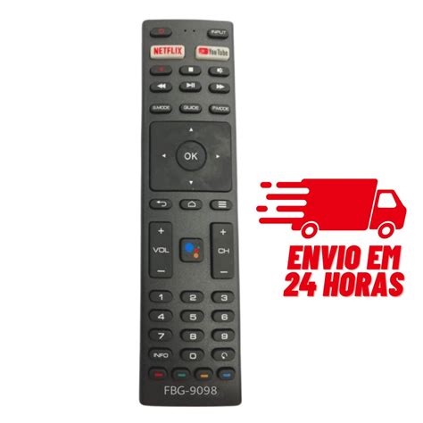 Controle Para JVC Smart Tv Teclas Netflix Youtube Shopee Brasil