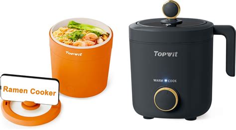Amazon Topwit Hot Pot Electric 1 2L Small Rice Cooker Home Kitchen