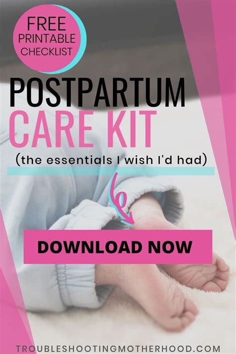 Postpartum Care Kit Essentials For Mom To Be Postpartum Care Kit