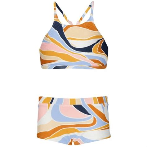 Bikini Barts Girls Timori High Neck Light Blue Maat 128 Bol