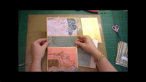 Envelope Mini Album Tutorial Part Using Bo Bunny Gabrielle Youtube