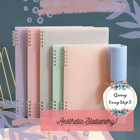 Jual BINDER NOTE FLOWER DIARY PASTEL SLIM FILE BINDER NOTEBOOK