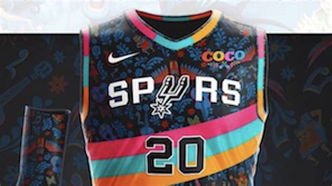 San Antonio Spurs Fiesta Jersey With Coco Theme Among Cool Disney and ...