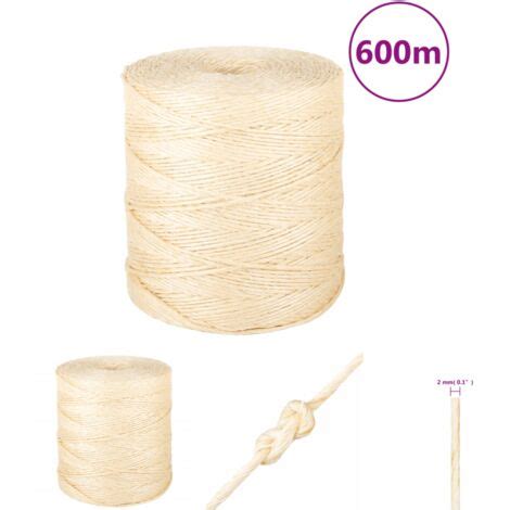 The Living Store Seil 100 Sisal 2 Mm 600 M Seile