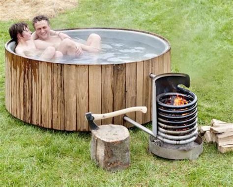 木のぬくもりと手作り感がたまら～ん！ オランダ版五右衛門風呂『wood Dutchtub』で雪見風呂を楽しもう♪ ジャクジー アウトドア