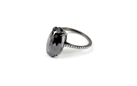 Solitaire Black Diamond Ring - Itay Malkin