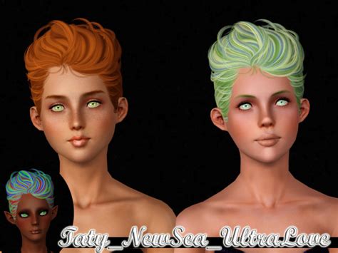 Newsea S Hairstyles Retextured By Taty Sims Hairs