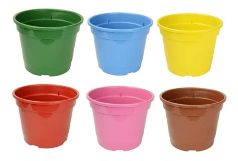 25 Vasos Coloridos Plástico Pote 20 Plantas Flores 3 Litros Mercado Livre