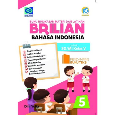 Jual Buku Ringkasan Materi Dan Latihan Brilian Bahasa Indonesia Sd Mi