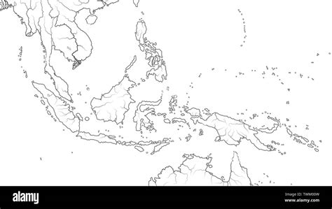 Indonesian Archipelago On World Map