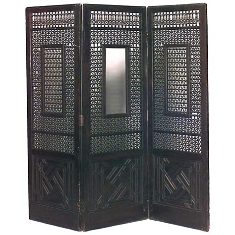 English Regency Style 19th Century Carved Oak 2 Fold Screen At 1stdibs