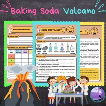 Baking Soda Volcano Experiment by Opportunities For Teachers | TPT