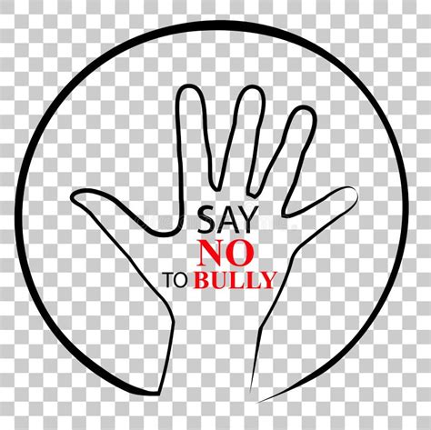 Stop Bullying, No Bullying Logo, Vector Illustration Stock Vector ...